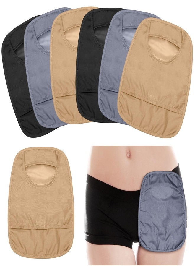 Nuenen 6 Pcs Ostomy Bag Covers Waterproof Ostomy Shower Cover Stretchy Lightweight Colostomy Bags with Opening for Ileostomy Care (Black, Gray, Nude) - Image 1
